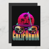 california 80 - retro kaart (Voorkant / Achterkant)