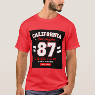 California 87 Los Angeles College League T-shirt