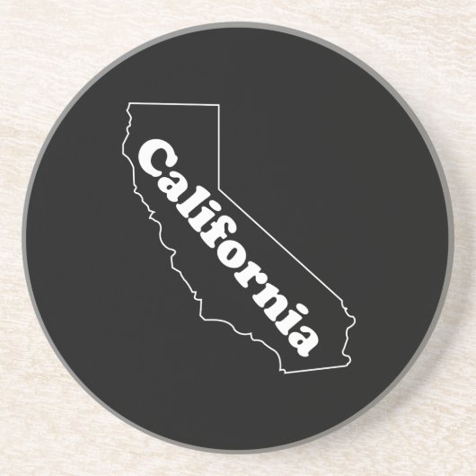 California Achterbaan  Zandsteen Onderzetter (Voorkant)