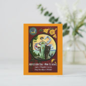 California Admission Day Festival Vrouw met Beer Briefkaart (Staand voorkant)