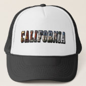 California Afbeelding Text Trucker Pet (Voorkant)