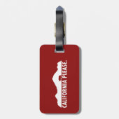 California, alsjeblieft bagagelabel (Achterkant verticaal)