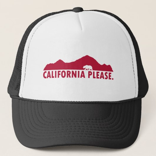 California, alsjeblieft trucker pet (Voorkant)