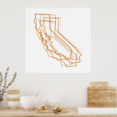 california amber waas poster (Keuken)