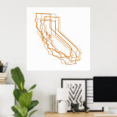 california amber waas poster (Thuiskantoor)