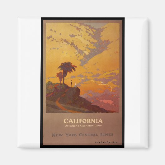 California. Amerika's Vacation Land Magneet (Voorkant)