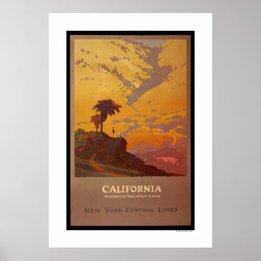 California. Amerika's Vacation Land Poster (Voorkant)