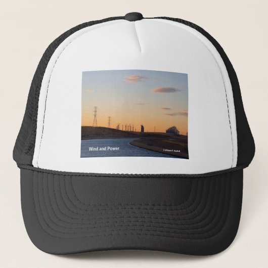 California Aqueduct Windmills Altamont Products Trucker Pet (Voorkant)