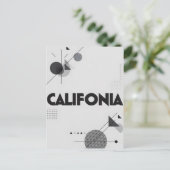 California Art Print – Unieke Lettering Briefkaart (Staand voorkant)
