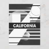 California Art Print – Unieke Lettering Briefkaart (Voorkant)
