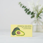California Avocado Vegetarian Vegan Chef Nutrition Visitekaartje (Staand voorkant)