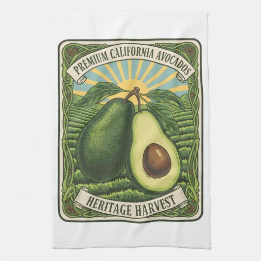 California Avocados Kitchen Towel Theedoek (Verticaal)