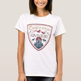 California Badge design in nood T-shirt