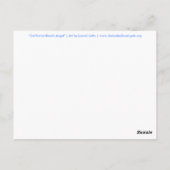 California Beach Angel Briefkaart (Achterkant)