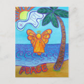California Beach Angel Briefkaart (Voorkant)