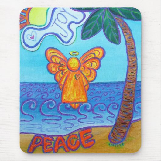 California Beach Angel Mousepad Muismat (Voorkant)