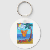 California Beach Angel Sleutelhanger (Voorkant)