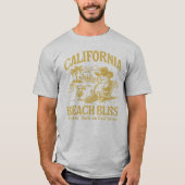 California Beach Bliss op Cali Shores T-shirt (Voorkant)