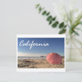 California Beach Briefkaart (Staand voorkant)