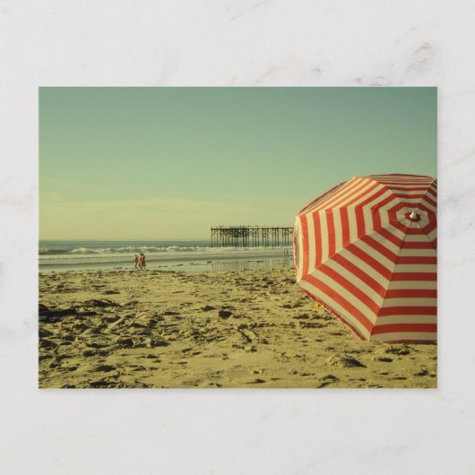 California Beach Briefkaart (Voorkant)