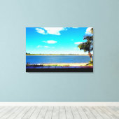 CALIFORNIA BEACH canvas Afdruk (Insitu (Houten vloer))