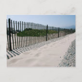 California Beach Fence Post Card Briefkaart (Voorkant)