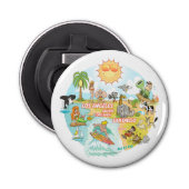 California Beach Life Button Flesopener (Voorkant)
