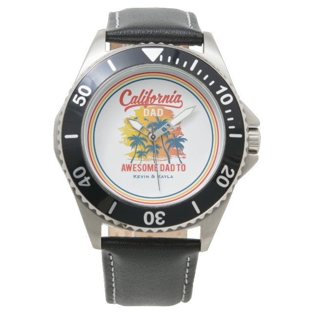California Beach Life Pap Horloge (Voorkant)