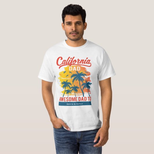 California Beach Life Pap T-shirt (Voorkant volledig)