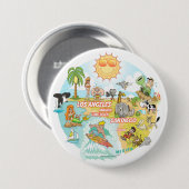 California Beach Life Ronde Button 7,6 Cm (Voorkant /achterkant)