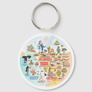 California Beach Life Sleutelhanger