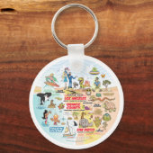 California Beach Life Sleutelhanger (Achterkant)