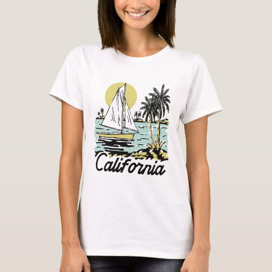 California Beach Life T-shirt (Voorkant)