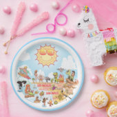 California Beach Paper Bord (Feest)