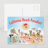 California Beach Paradise Briefkaart (Voorkant / Achterkant)