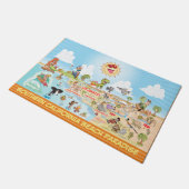 California Beach Paradise Doormat Deurmat (Schuin)