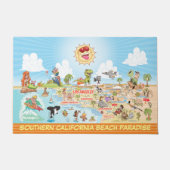 California Beach Paradise Doormat Deurmat (Voorkant)
