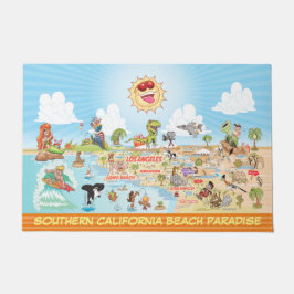 California Beach Paradise Doormat Deurmat