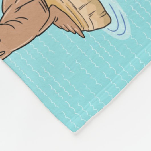 California Beach Paradise Fleece Deken (Hoek)