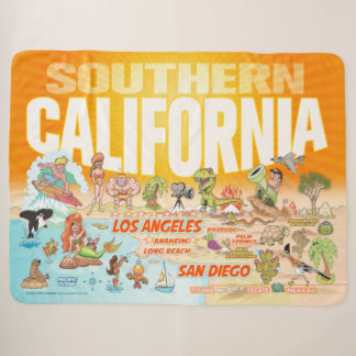 California Beach Paradise Sherpa Deken