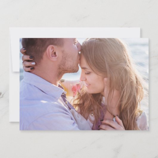 California Beach Photo Wedding Save the Date (Achterkant)