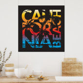 California Beach Poster (Keuken)