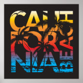 California Beach Poster (Voorkant)