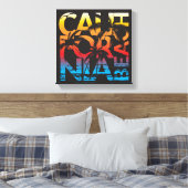 California Beach Poster Canvas Afdruk (Insitu (Slaapkamer))