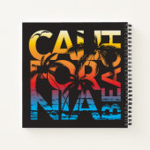 California Beach Poster Notitieboek (Achterkant)