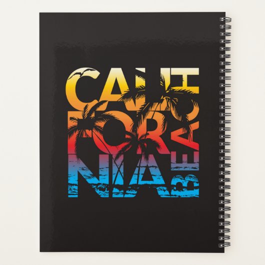 California Beach Poster Planner (Achterkant)