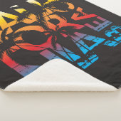 California Beach Poster Sherpa Deken (3/4)