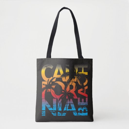 California Beach Poster Tote Bag (Voorkant)