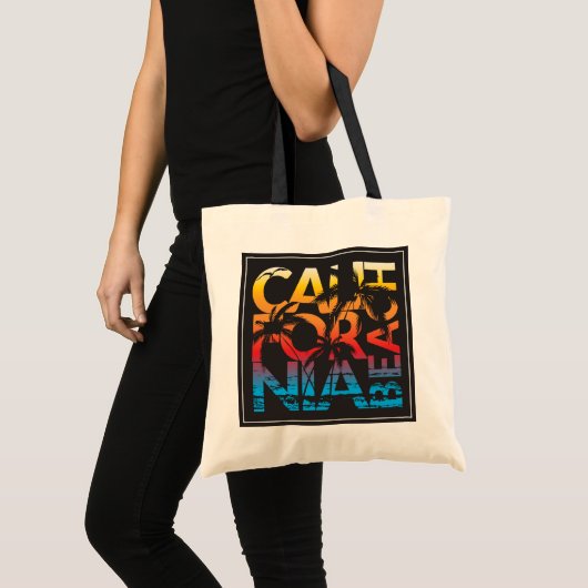 California Beach Poster Tote Bag (Voorkant (product))