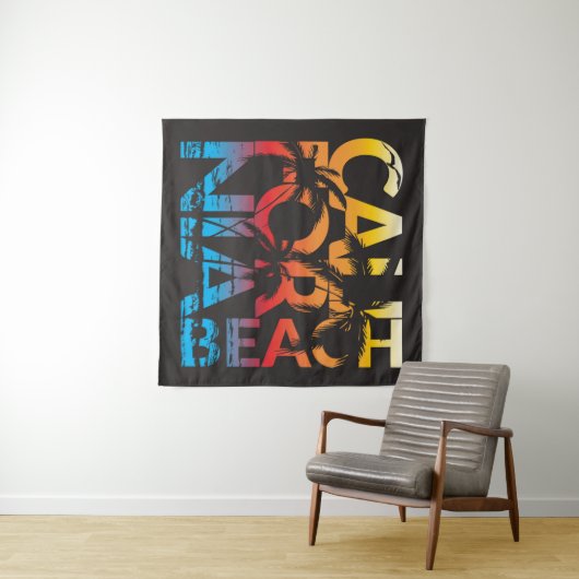 California Beach Poster Wandkleed (In Situ (horizontaal))